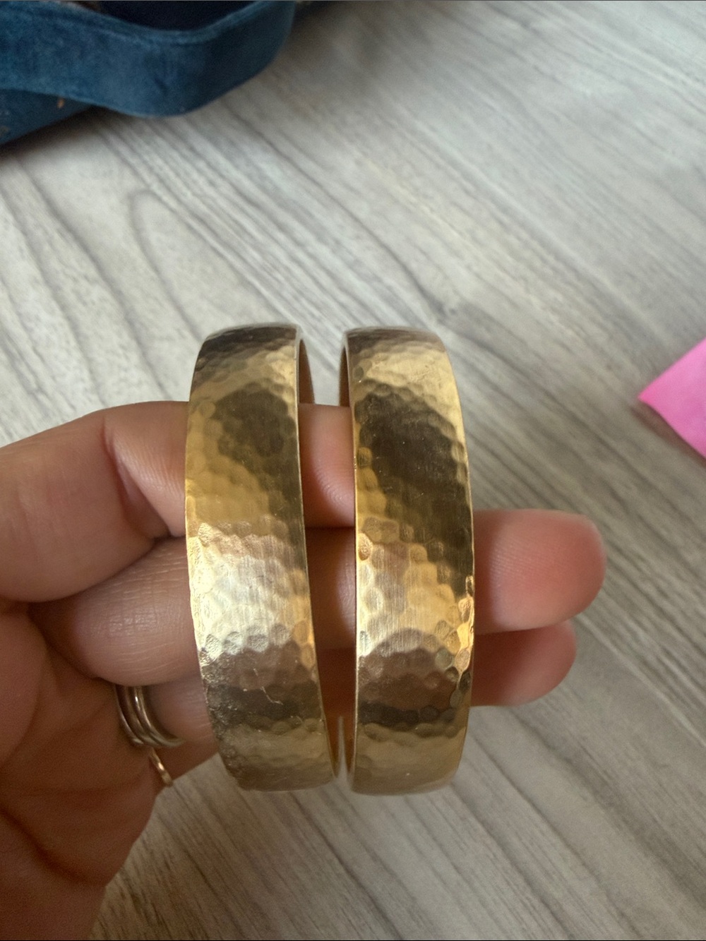 Brighton Hammered Gold-Tone Men's Cuff Bracelet